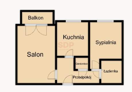 2 pokoje Balkon Zielona okolica Stabłowice