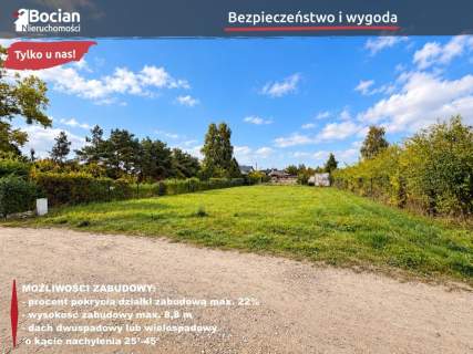 Płaska, słoneczna, ogrodzona z PnB - Klukowo