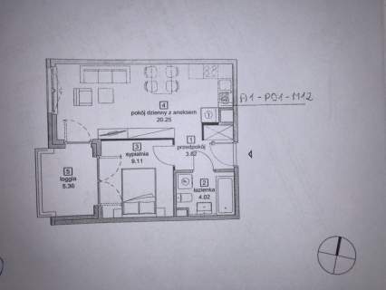 Mieszkanie 2 pokojowe z balkonem