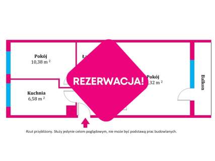 Rozkładowe, słoneczne 2 pokojowe mieszkanie na sprzedaż, na Skarpie