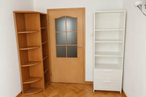 Bardzo ciche 3-pok umeblowane mieszkanie 1 Sierpnia