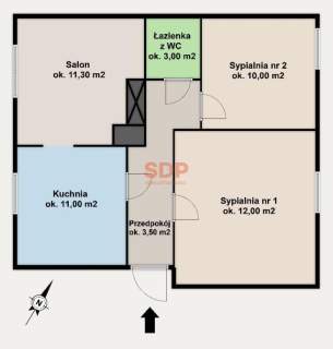 Przytulne 3-pok. mieszkanie dwustronne działka ROD 450 m2 Klecina