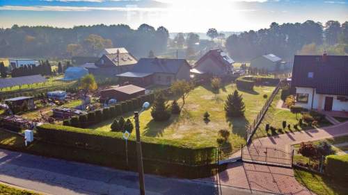 Sierakowice koło Gliwic duża, ogrodzona, zielona działka