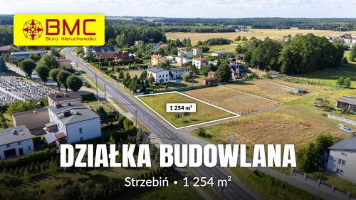Działka budowlana Strzebiń 1254m2