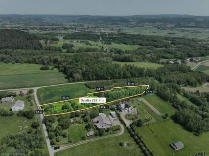 Działka z panoramą Pogórza