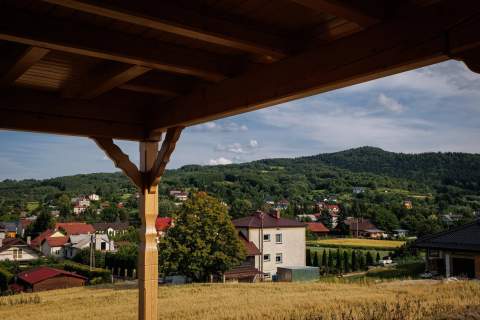 Drewniany dom blisko uzdrowiska