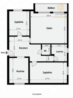 3 pokoje z loggią Osiedle Generałów, Olsztyn