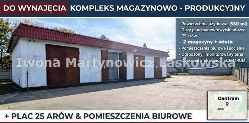 Hala produkcyjno - magazynowa - centrum Lubina