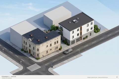Działka inwestycyjna Kamienica Projekt 490m2 PUM