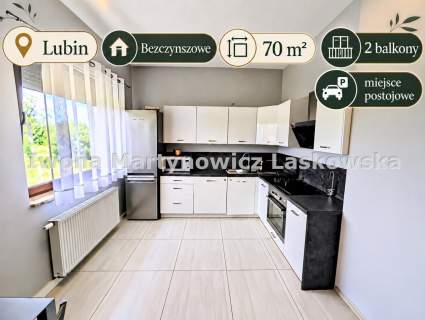 Bezczynszowe mieszkanie, 2 pkoje, 70m2, Lubin