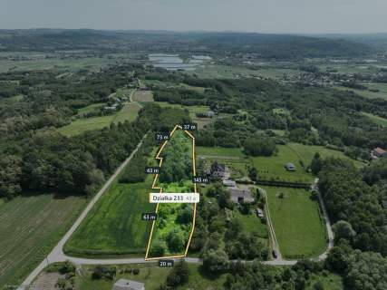 Działka z panoramą Pogórza