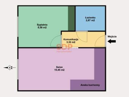 2 pokoje po odświeżeniu w apartamentowcu Zielona okolica