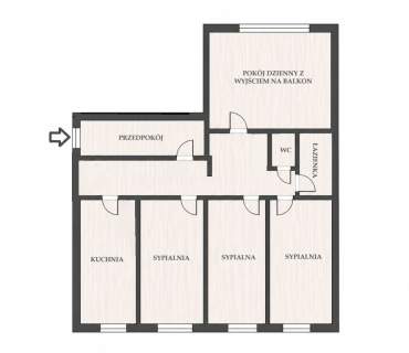 4 pokoje, 3 sypialnie i balkon Gocław