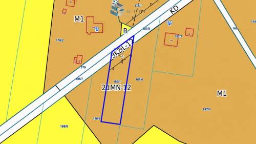 Działka budowlana 1245 m MPZP media asfalt