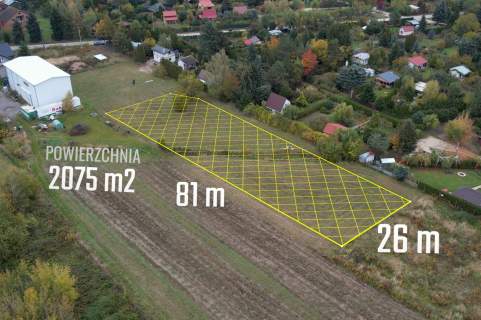 Działka budowlana 2075 m , Grójec, ul. Graniczna