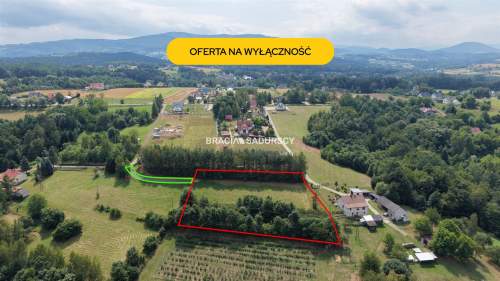 Działka budowlana na sprzedaż, 4898 m2, Łąkta Górna