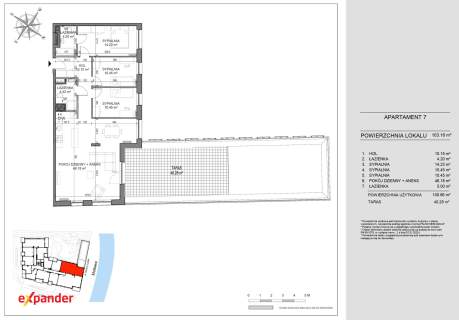 Apartament 4 pokojowy z dużym tarasem - pierwsza linia brzegowa...