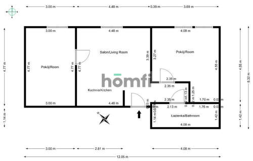 Świeżo wyremontowane mieszkanie Ruda Śląska 60 m2