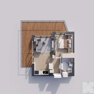 Sunrise Park Mieszkanie nr 2.7 2 pokoje 32,56 m2 balkon