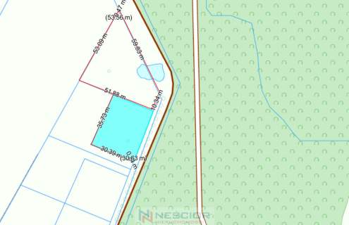 Działka 1046 m2 w Nowych Osinach