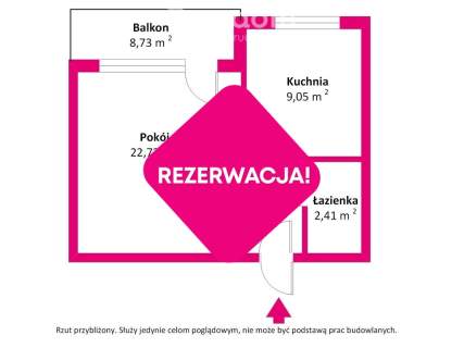 Kawalerka z dużym balkonem przy Kępie Potockiej