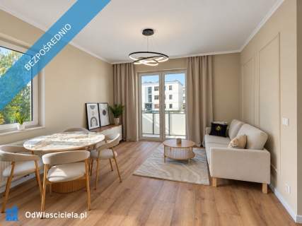 Nowe, wykończone 2 pokoje Ustawny salon Balkon