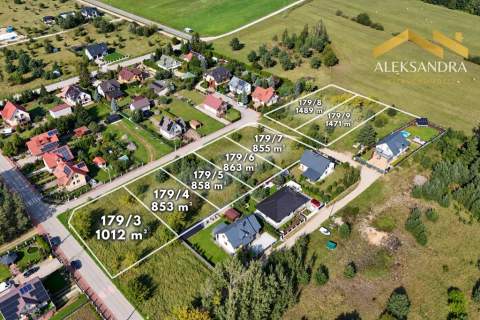 7 działek budowlanych w Koszarówce MPZP Powierzchnie 853-1489...