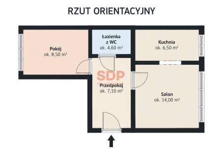 2 pokoje osobna kuchnia blisko centrum miasta i terenów zielonych