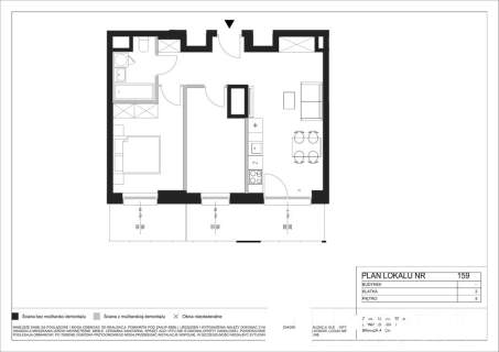 Warszawa Wola 3 pokoje 54,26 m Balkon 11,56 m Stacja Wola I