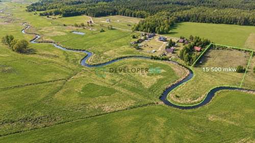 Pięknie położona działka budowlana aż 1,5 ha z linią brzegową...