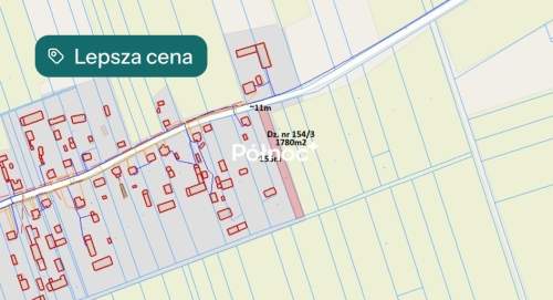 Działka 1780m I MPZP I POPŁAWY, gm. Stara Kornica