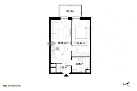 Mieszkanie na sprzedaż, 36,6 m2, Czeladź