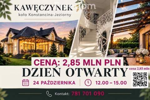 Nowoczesny dom z ogrodem blisko Konstancina