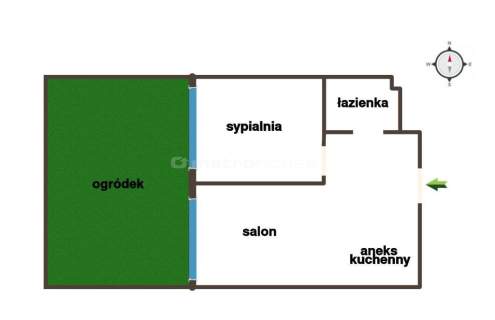 Apartament z ogródkiem Levityn 2 pokoje parking
