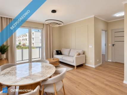 Nowe, wykończone 2 pokoje Ustawny salon Balkon