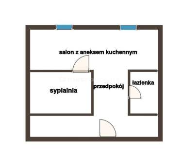 Mieszkanie na sprzedaż, 22,48 m2, Łódź