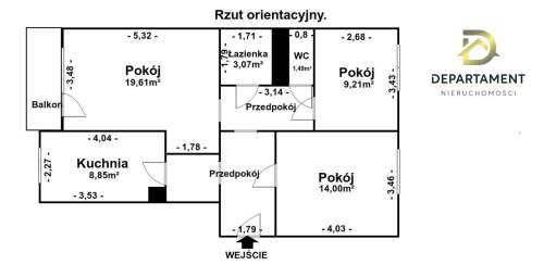 Mieszkanie 3 pokoje z balkonem Świętochłowice