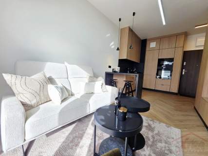 Apartament z balkonem z widokiem na rzekę.