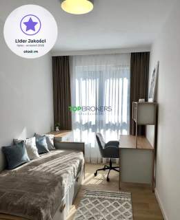 Salon z aneksem i 2 pokoje, balkon, garaż