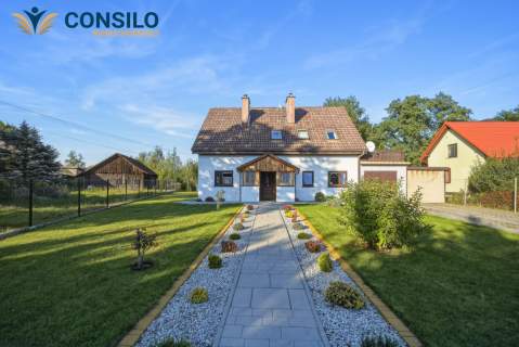DOM WOLNOSTOJĄCY DZIAŁKA 8 AR NIEPOŁOMICE OGROD