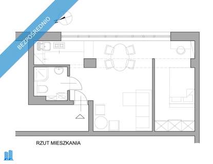 Mieszkanie/2pok./Ogrzewanie Miejskie/Miejsce Postojowe
