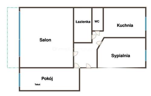 Na sprzedaż 3 pokojowe mieszkanie na Radogoszczu