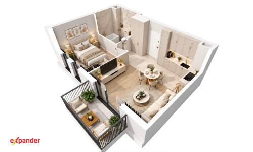 2 pokoje Centrum Balkon Odbiór 2026