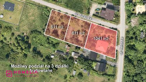 Tutaj wydzielisz 3 mniejsze działki budowlane