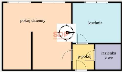 Można zrobić 2 pokoje. Prawie 26 m2 do podziału. Blisko Un