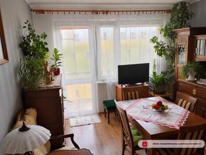 Przestronne, rozkładowe 2-pokojowe mieszkanie z dużym balkonem...