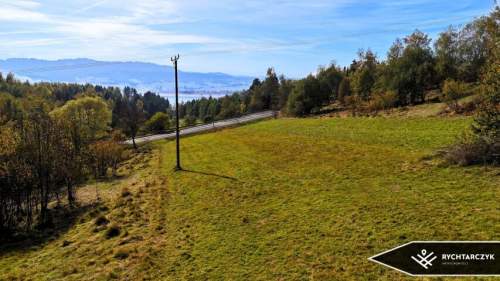 DZIAŁKA Z WIDOKIEM NA TATRY, GORCE I JEZIORO CZORSZTYŃSKIE, MANIOWY