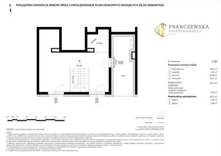 Mieszkanie 85,55 m prywatny taras na dachu