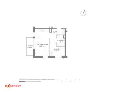 2-pokojowe mieszkanie z balkonem 39,55 m Rumia