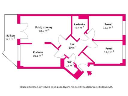 Ursynów Kabaty - Piękne mieszkanie 3 pokoje